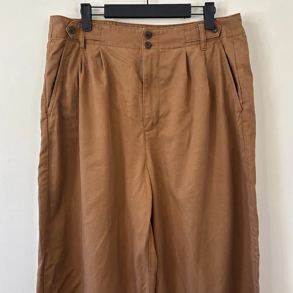 Madewell The Harlow Wide-Leg Pant Acorn Size 12 - Picture 4 of 12